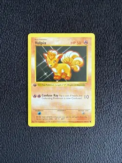 Pokemon TCG Vulpix 1st Edition Shadowless Base Set 68/102 - Image 1