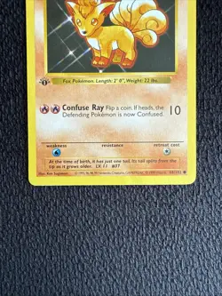 Pokemon TCG Vulpix 1st Edition Shadowless Base Set 68/102 - Image 2