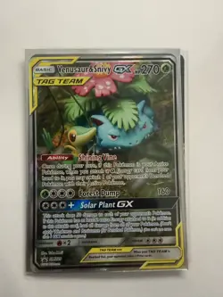 Pokemon TCG Venusaur & Snivy GX SM229 Tag Team Holo Promo Card - Image 1