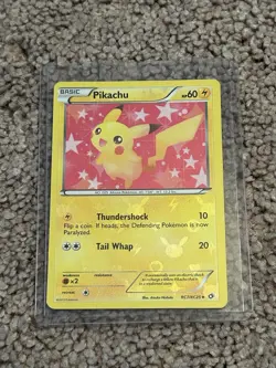 Pokemon Pikachu RC7/RC25 Legendary Treasures Radiant Collection Holo Uncommon - Image 1