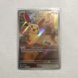 Pokemon TCG Plusle 193/182 SV04 Paradox Rift Illustration Rare Full Art Holo Eng - Image 1