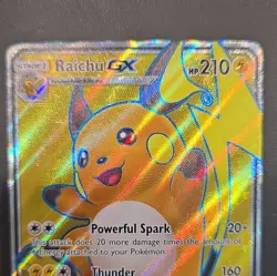 Pokemon TCG Raichu GX Full Art Promo Holo SM90 SM Lightning Stage 1 - Image 4