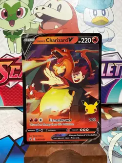 Lance's Charizard V SWSH133 Black Star Promo - Celebrations - Pokemon TCG - Image 1