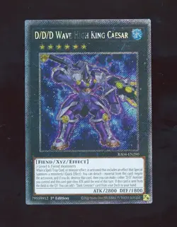 [NM] Platinum Secret Rare D/D/D Wave High King Caesar 1st Ed. RA04-EN240 - Image 1