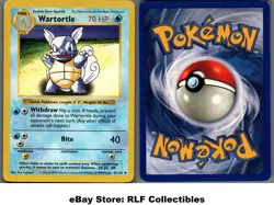 1999 Pokemon, Base Set Shadowless, #42/102 Wartortle, Uncommon - Image 1