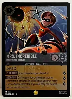 Disney Lorcana Wilds Unknown Mrs. Incredible - Determined Rescuer LEGENDARY FOIL - Image 1