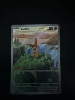 Pokemon TCG Victini 208 Full Art Black Star Promo Black Bolt White Flare - Image 1