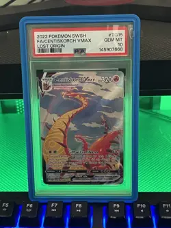 Pokemon Centiskorch VMAX Lost Origin TG15/TG30 Ultra Rare Vmax PSA 10 2022 - Image 1