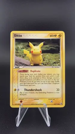 Pokemon Pikachu EX Delta Ditto Species 63/113 Non-Holo Art By Yuka Morii - Image 1