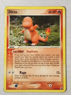 Played (LP) Ditto (Charmander) - Non-Holo #37 Delta Species Pokemon TCG - Image 1