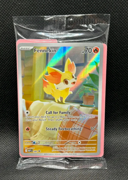 SEALED - Pokemon TCG Fennekin 080 - Black Star PROMO FULL ART Chaos Rising ETB - Image 2