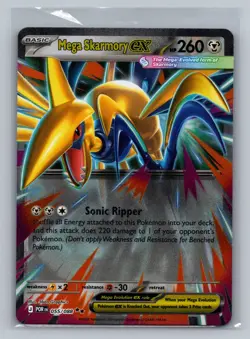 Mega Skarmory ex 055/088 ME03: Perfect Order Pokemon TCG Double Rare Holo NM - Image 1
