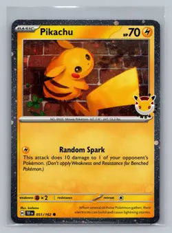 Pokemon TCG: Pikachu 051/162 | Pokemon Day 2026 Stamped Promo - Image 1