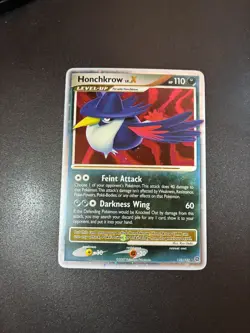 Honchkrow LV.X 132/132 - Pokemon Secret Wonders ULTRA RARE Holo - LP - WRITING - Image 3