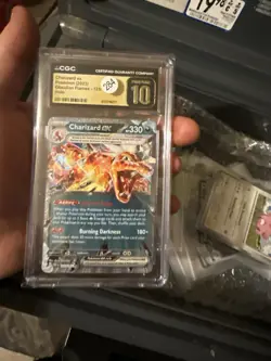 CGC Graded Charizard ex 125 SV03 Obsidian Flames Holo English 2023 - Image 1