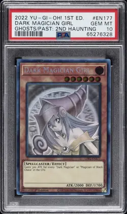 2022 YU-GI-OH! THE 2ND HAUNTING 1ST EDITION #EN177 DARK MAGICIAN GIRL PSA 10 - Image 1