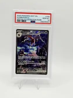 2025 POKEMON WHT EN-WHITE FLARE SPECIAL ILLUSTRATION RARE HYDREIGON EX PSA 10 - Image 1
