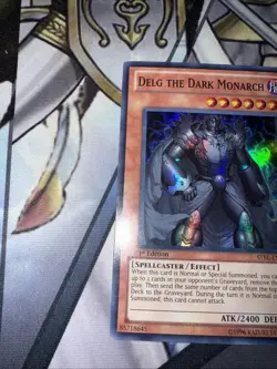 YuGiOh! Delg The Dark Monarch Super Rare STBL-EN037 1st Ed - Image 2