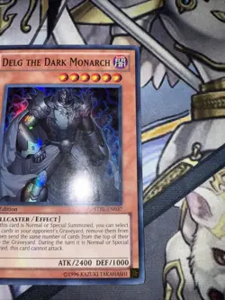 YuGiOh! Delg The Dark Monarch Super Rare STBL-EN037 1st Ed - Image 3