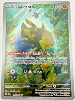 Pokemon Karte TCG Relicanth 173/162 Paradoxrift Holo Rare Fullart Deutsch NM - Image 1