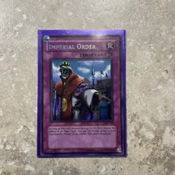 YuGiOh TCG Imperial Order Secret Rare PSV-EN104 Unlimited Edition LP To MP - Image 3