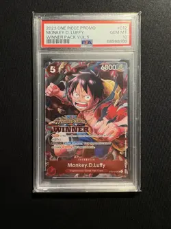 2023 MONKEY D. LUFFY TREASURE CRUISE STAMP WINNER PACK VOL.5 ONE PIECE PSA 10 - Image 1