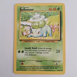 Bulbasaur #44/102 Pokemon Card 1999 Base Set - Image 1