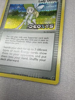 Pokemon Card - Lady Outing Deoxys 87/107 Reverse Holo Stamped - Image 3