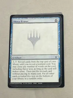 MTG Sharp Eraser Un-Known Event Playtest Cards Magic the Gathering - Image 1