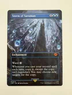 Storm of Saruman Borderless MTG Magic the Gathering Card NM Near Mint LTR - Image 1