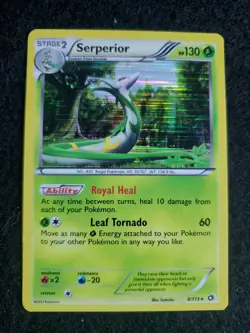 Serperior 8/113 Holo Rare Legendary Treasures Pokemon NM - Image 1
