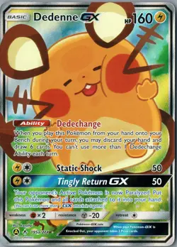 Dedenne GX Ultra Rare SM - Unbroken Bonds 57/214 NM Holo - Pokemon - Image 1