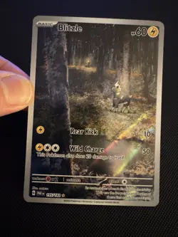 Pokemon TCG Blitzle 195/182 Paradox Rift Illustration Rare Holo NM - Image 2