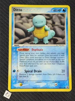 Ditto (Squirtle) 64/113 - Delta Species Pokemon TCG LP Yuka Morii - Image 1