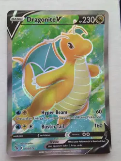 Dragonite V (Full Art) 076/078 Pokemon GO Holo - Image 1