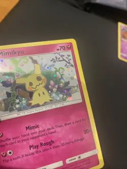 Pokemon Mimikyu SM163 Sun & Moon Promo Black Star Holo 2019 Basic Swirl - Image 3