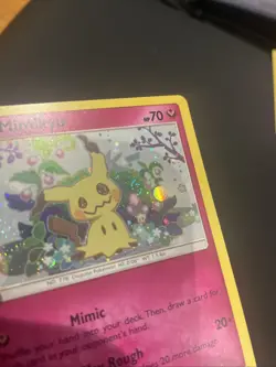Pokemon Mimikyu SM163 Sun & Moon Promo Black Star Holo 2019 Basic Swirl - Image 5