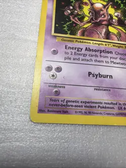 1999 Pokemon Wizards Black Star Promos Mewtwo #14 - Image 2