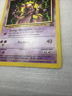 1999 Pokemon Wizards Black Star Promos Mewtwo #14 - Image 3