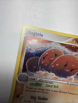 Pokemon TCG Dugtrio Crystal Guardians Holo 2006 5/100 Vintage - SWIRL 🌀 - Lp - Image 3