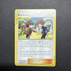 Red & Blue Tag Team 202/236 S&M Cosmic Eclipse Pokemon Card TCG NM - Image 1