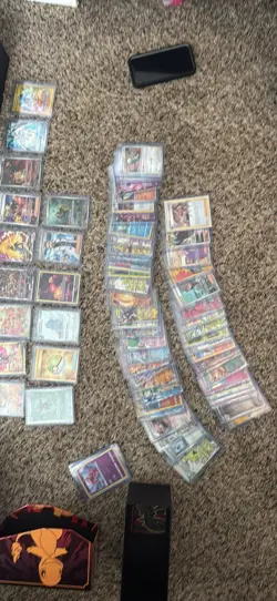 Pokemon TCG Card Lot Binder Boxes Foil Cards Astral Radiance SV1V Meowth Eevee - Image 5