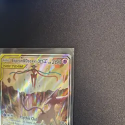 Pokemon Espeon & Deoxys GX SM240 SM Promo TAG TEAM Holo Card 2020 - Image 4