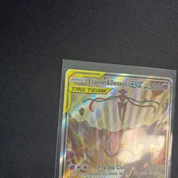 Pokemon Espeon & Deoxys GX SM240 SM Promo TAG TEAM Holo Card 2020 - Image 5
