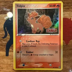 VULPIX EX Power Keepers POKEMON Holo Foil 2007 Stamped Trading Card 69/108 TCG - Image 1