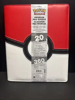 UltraPro Cards Pokemon Premium Pro Binder - White/Red 74427853167 - Image 1