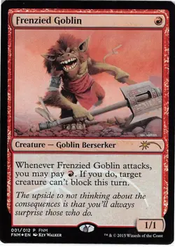 Frenzied Goblin *FNM Promo FOIL* Magic MtG x1 SP - Image 1