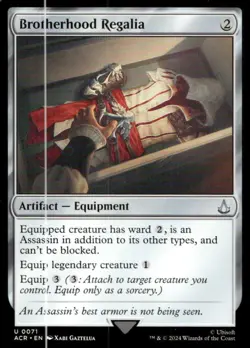 Brotherhood Regalia 71 : Assassin's Creed MTG NM - Image 1