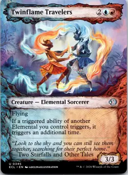 Twinflame Travelers (Showcase) 345 Lorwyn Eclipsed Magic: The Gathering NM - Image 1