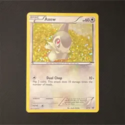 2012 Axew 12/12 McDonald's Promo Holo - Image 1